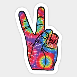 Tie Dye Peace Sign Sticker